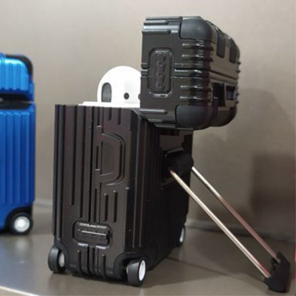 AirPods Pro/AirPods Pro 2 Cover Kufferdesign Sort