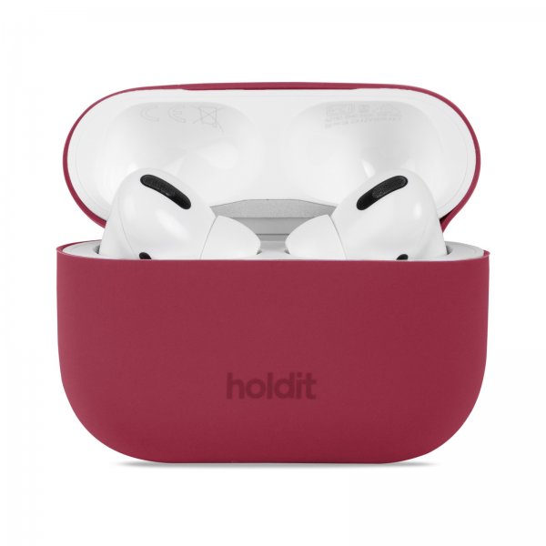 holdit AirPods Pro/AirPods Pro 2 Cover Silikone Red Velvet