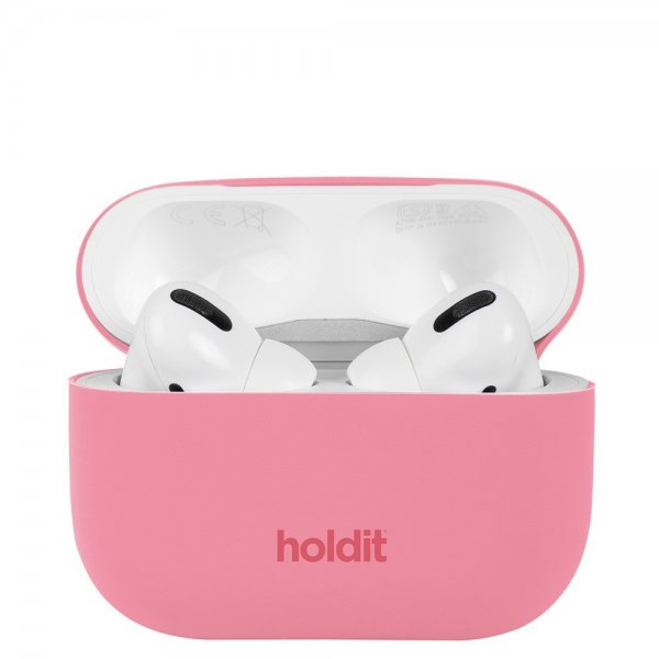 holdit AirPods Pro/AirPods Pro 2 Cover Silikone Rouge Pink