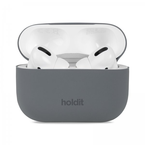 holdit AirPods Pro/AirPods Pro 2 Cover Silikone Space Gray