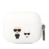Karl Lagerfeld AirPods Pro Cover 3D Logo Hvid