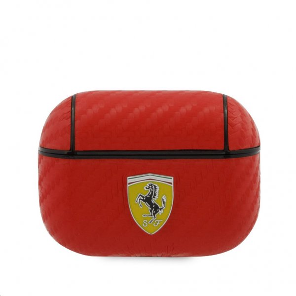 Ferrari AirPods Pro Cover Kulfiber Rød