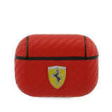 Ferrari AirPods Pro Cover Kulfiber Rød