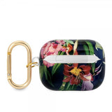 Guess AirPods Pro Etui Blomsterprint & Guldkrog Blå