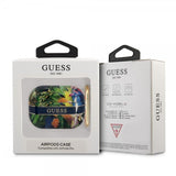 Guess AirPods Pro Etui Blomsterprint & Guldkrog Blå