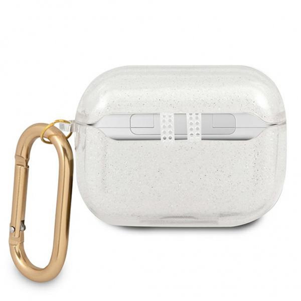 Guess AirPods Pro Cover Glitter Etui Gennemsigtig
