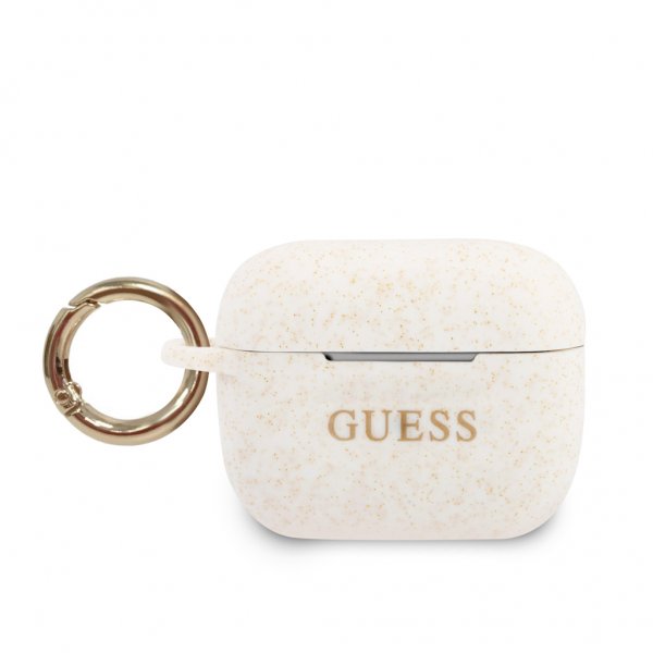 Guess AirPods Pro Skal Glitter Vit