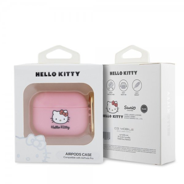 Hello Kitty AirPods Pro Cover Liquid Silicone Pink