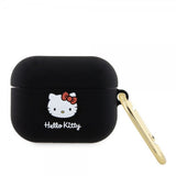 Hello Kitty AirPods Pro Cover Flydende Silikone Sort