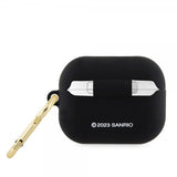 Hello Kitty AirPods Pro Cover Flydende Silikone Sort