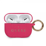 Guess AirPods Pro Cover med Logo Magenta