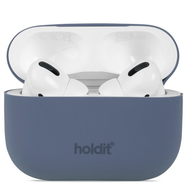 holdit AirPods Pro/AirPods Pro 2 Cover Silikone Pacific Blue