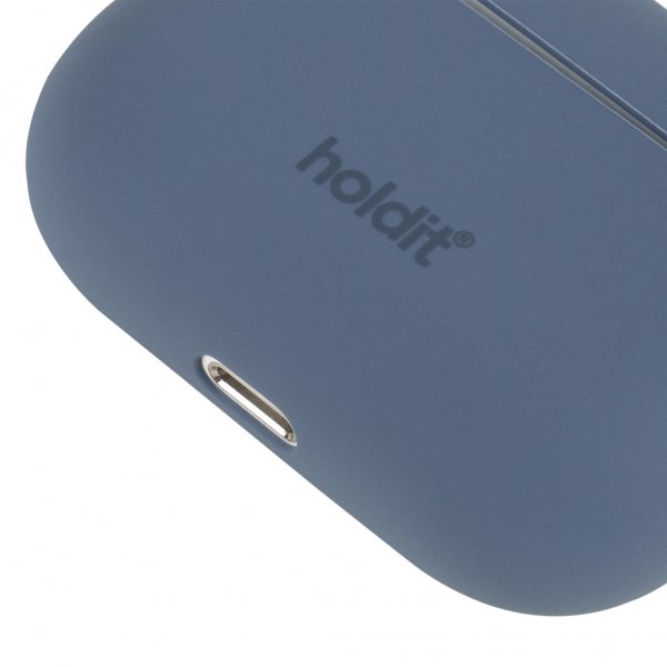 holdit AirPods Pro/AirPods Pro 2 Cover Silikone Pacific Blue