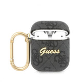 Guess AirPods (1/2) Cover 4G Script Grå