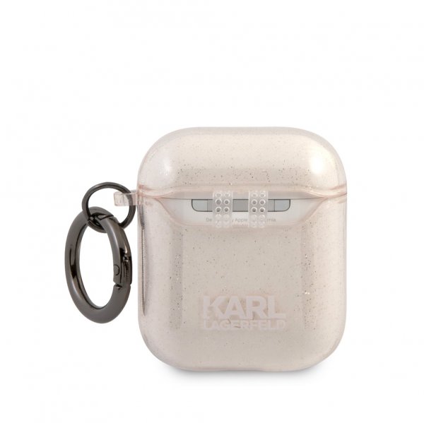 Karl Lagerfeld AirPods (1/2) Cover Choupette Glitter Guld