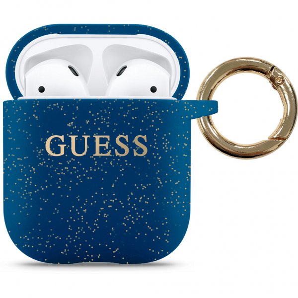 Guess AirPods (1/2) Cover Glitter Blå