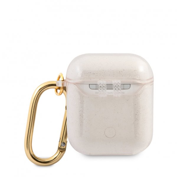 Guess AirPods (1/2) Cover Glitter Case Guld