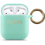 Guess AirPods (1/2) Skal Glitter Grøn