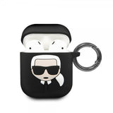 Karl Lagerfeld AirPods (1/2) Cover Ikonisk Etui Sort