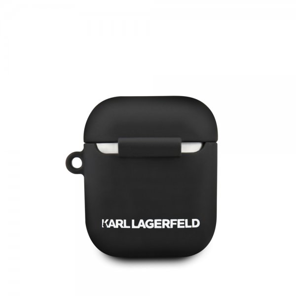 Karl Lagerfeld AirPods (1/2) Cover Ikonisk Etui Sort