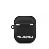 Karl Lagerfeld AirPods (1/2) Cover Ikonisk Etui Sort
