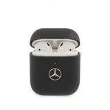 Mercedes Benz AirPods (1/2) Skal Leather Case Sort