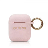Guess AirPods (1/2) Cover med Logo Rosa