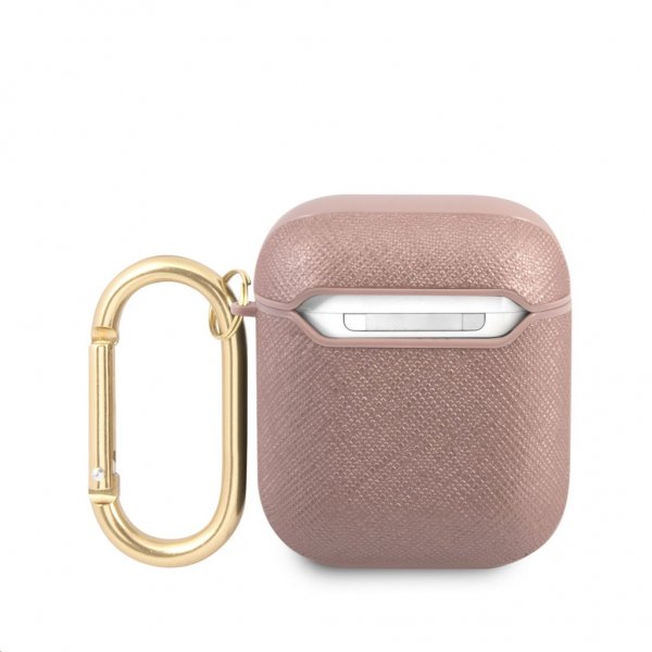 Guess AirPods (1/2) Cover Saffiano Rosa
