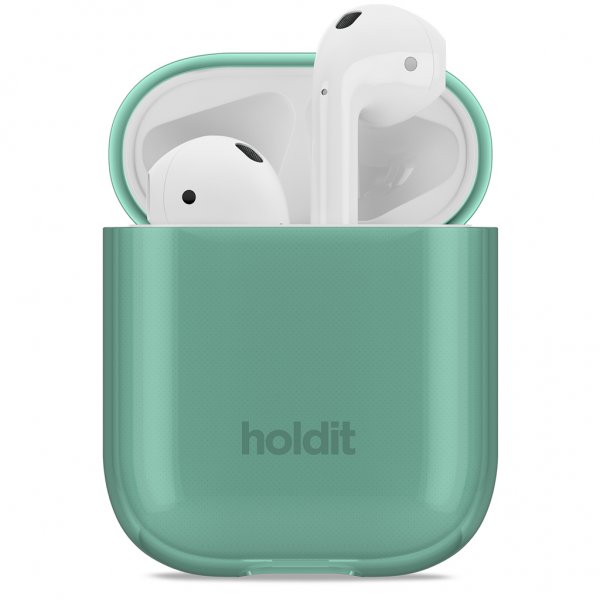 holdit AirPods (1/2) Cover Seethru Moss Green