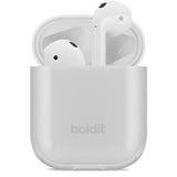 holdit AirPods (1/2) Cover Seethrough Hvid