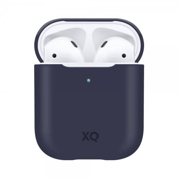 Xqisit AirPods (1/2) Cover Silikone Etui Blå