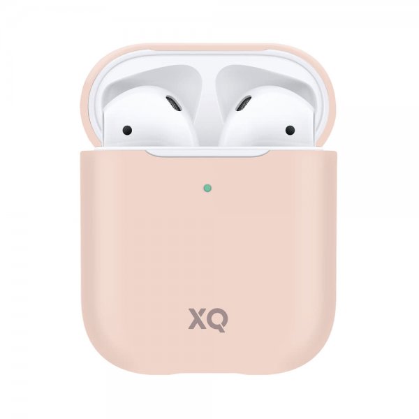 Xqisit AirPods (1/2) Cover Silikone Rosa