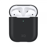 Xqisit AirPods (1/2) Skal Silikonecover Sort