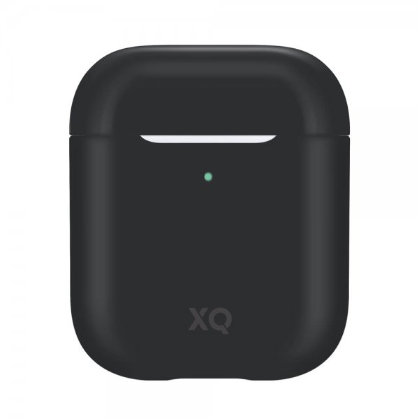 Xqisit AirPods (1/2) Skal Silikonecover Sort