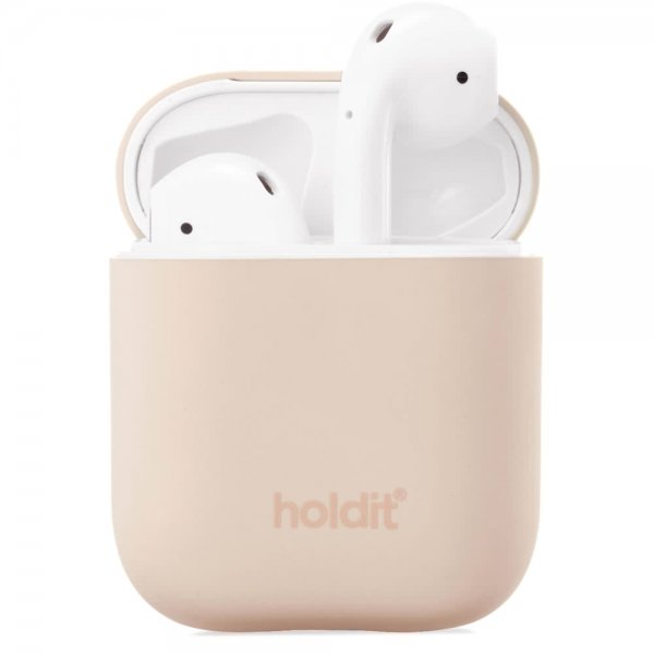 holdit AirPods (1/2) Cover Silikone Beige