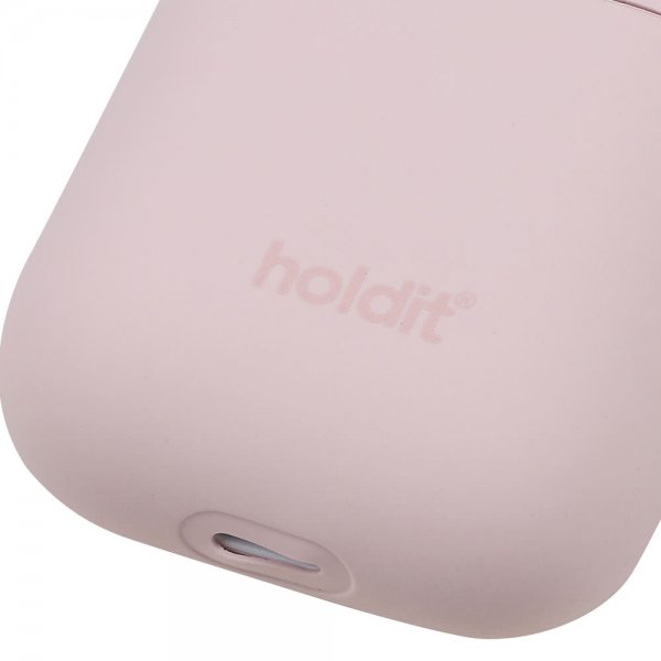 Holdit AirPods (1/2) Cover Silikone Nygård Blush Pink