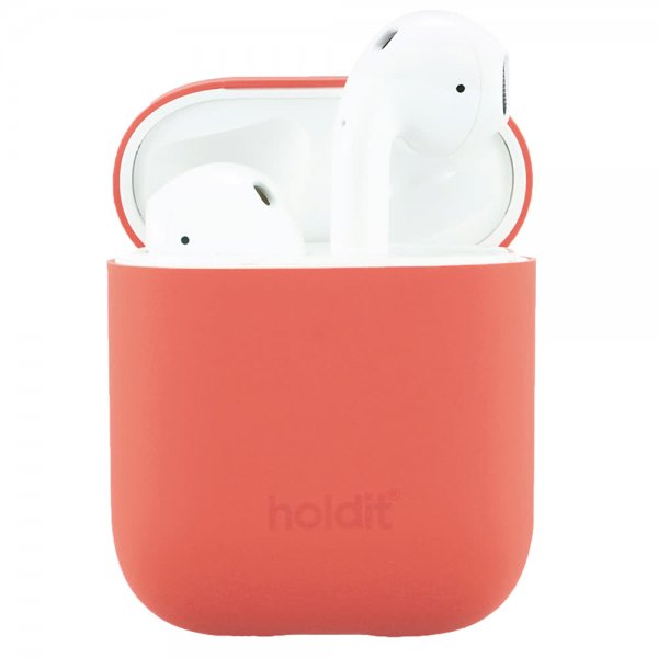holdit AirPods (1/2) Cover Silikone Nygård Coral