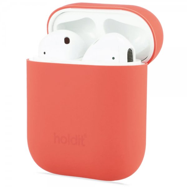 holdit AirPods (1/2) Cover Silikone Nygård Coral