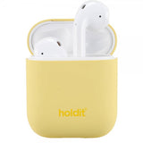 holdit AirPods (1/2) Cover Silikone Nygård Gul