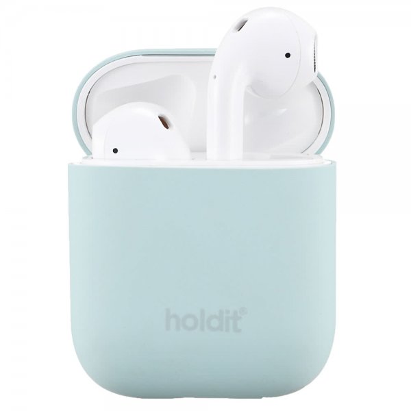 holdit AirPods (1/2) Cover Silikone Nygård Mint