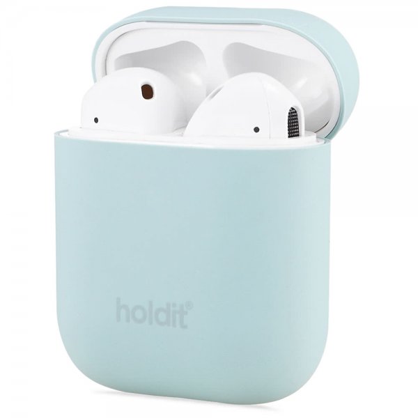 holdit AirPods (1/2) Cover Silikone Nygård Mint