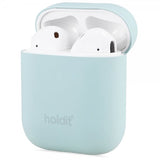 holdit AirPods (1/2) Cover Silikone Nygård Mint