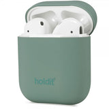 Holdit AirPods (1/2) Cover Silikone Nygård Moss Green