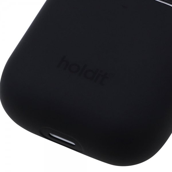 Holdit AirPods (1/2) Skal Silikone Nygård Sort