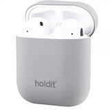 holdit AirPods (1/2) Cover Silikone Nygård Taupe