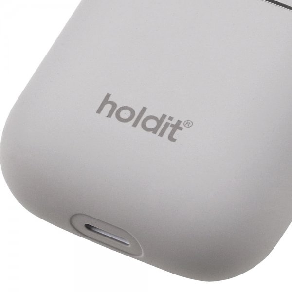 holdit AirPods (1/2) Cover Silikone Nygård Taupe