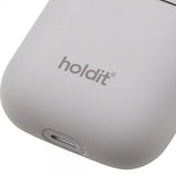 holdit AirPods (1/2) Cover Silikone Nygård Taupe