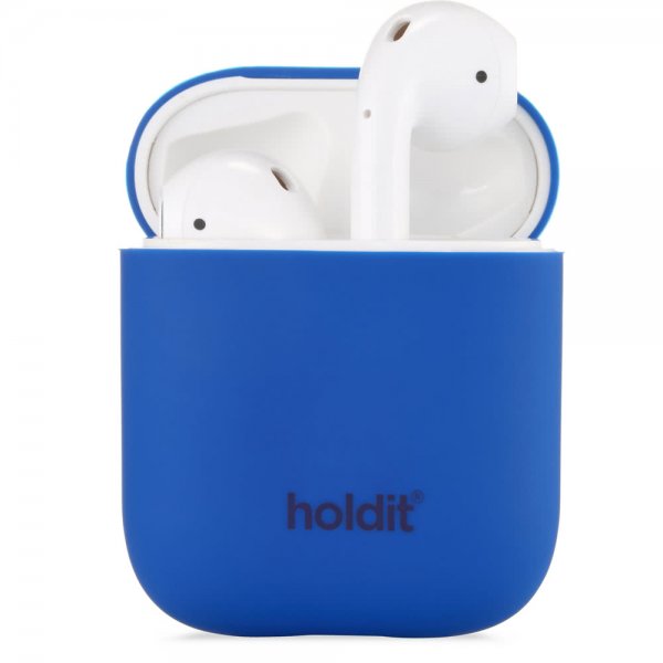 holdit AirPods (1/2) Cover Silikone Royal Blue