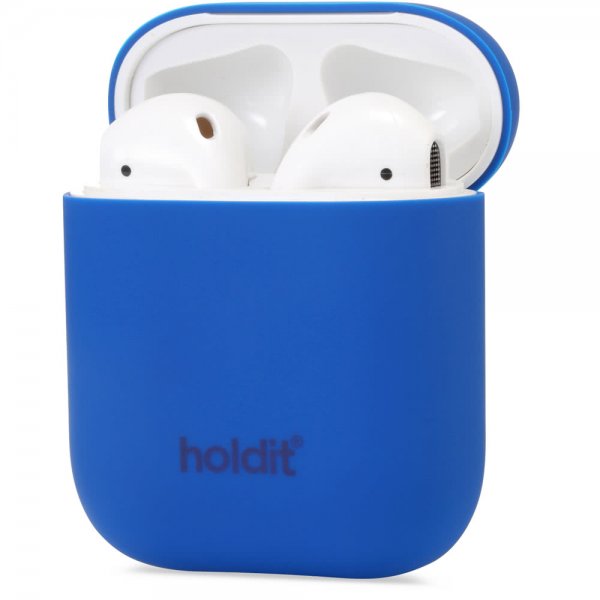 holdit AirPods (1/2) Cover Silikone Royal Blue
