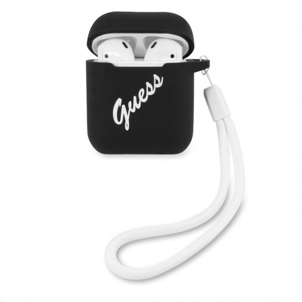 Guess AirPods (1/2) Cover Vintage Silicone Sort